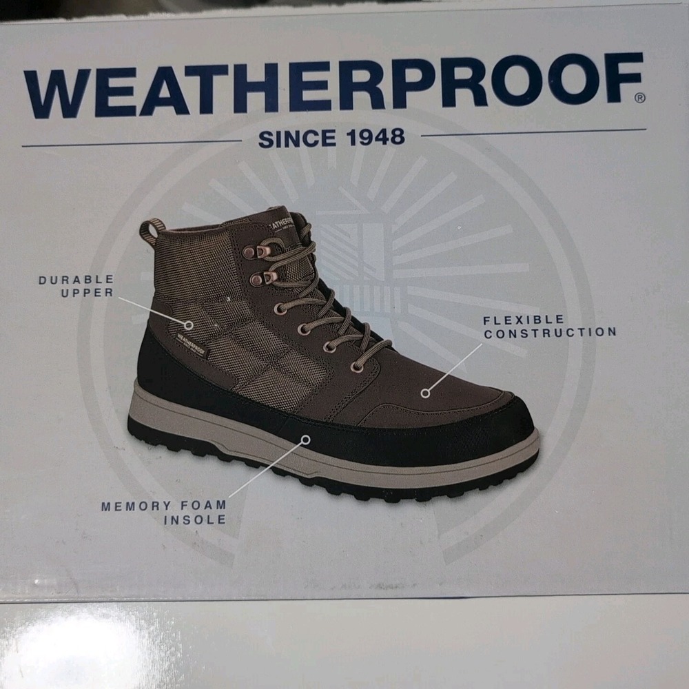NEW Weatherproof Men's Jenkins Snow Boot Color brown Jenkins US‎ SZ 8